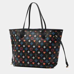 Pre Owned Louis Vuitton Black Monogram Game On Neverfull MM