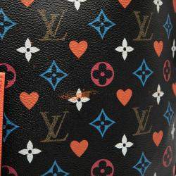 Pre Owned Louis Vuitton Black Monogram Game On Neverfull MM