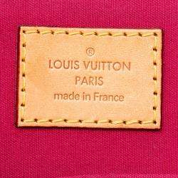 Pre Owned Louis Vuitton Red Monogram Vernis Alma BB