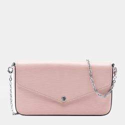 Pre Owned Louis Vuitton Pink Epi Pochette Felicie