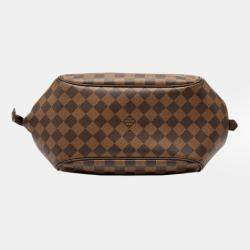 Pre Owned Louis Vuitton Brown Damier Ebene Belem MM
