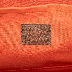 Pre Owned Louis Vuitton Brown Damier Ebene Belem MM