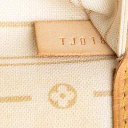 Pre Owned حقيبة لوي فيتون نيفرفول دامير أزور أبيض جي إم