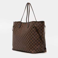 Pre Owned حقيبة لوي فويتون نيفيرفول دامييه أيبين بني كبيرة الحجم GM