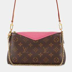 Pre Owned Louis Vuitton Pallas Clutch Rose Monogram