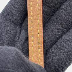 Pre Owned Louis Vuitton Petit Sac Plat Brown Monogram