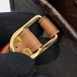 Pre Owned Louis Vuitton Petit Sac Plat Brown Monogram