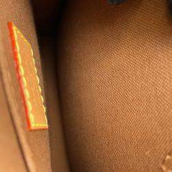 Pre Owned Louis Vuitton Petit Sac Plat Brown Monogram