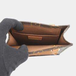 Pre Owned Louis Vuitton Petit Sac Plat Brown Monogram