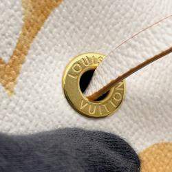 مملوكة مسبقًا حقيبة لوي فيتون لو عند منطقة نيو نوه أبيض/بيج منومغام / حجم عملاق بي بي