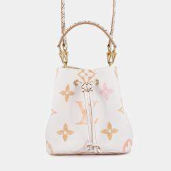 مملوكة مسبقًا حقيبة لوي فيتون لو عند منطقة نيو نوه أبيض/بيج منومغام / حجم عملاق بي بي