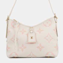 مملوكة مسبقًا Louis Vuitton Carryall Zip Nm White/Pink Bicolor Monogram Empreinte Leather Size Pm