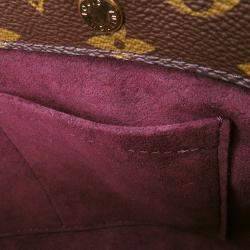 Pre Owned Louis Vuitton Montaigne Bordeaux Monogram Size Bb