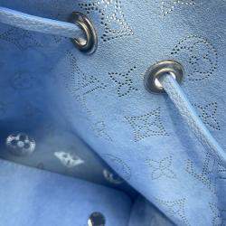 Pre Owned Louis Vuitton Bella Blue Nuage Monogram Mahina
