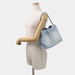 Pre Owned Louis Vuitton Bella Blue Nuage Monogram Mahina