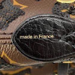 Pre Owned Louis Vuitton Noe Noir Monogram Sequins Size Bb