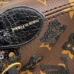Pre Owned Louis Vuitton Noe Noir Monogram Sequins Size Bb
