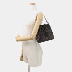 Pre Owned Louis Vuitton Noe Noir Monogram Sequins Size Bb