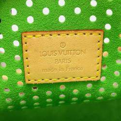 Pre Owned Louis Vuitton Speedy Green Monogram Perfo Size 30