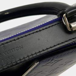 Pre Owned Louis Vuitton Melrose Purple/Noir Monogram Vernis Leather