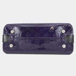 Pre Owned Louis Vuitton Melrose Purple/Noir Monogram Vernis Leather