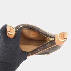 Pre Owned Louis Vuitton Loop Beige, Brown Monogram Crossbody Bag