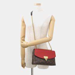 Pre Owned حقيبة لويس فيتون سانت-بلاسيد بني/سيريس جلد محبب بمونوغ رام