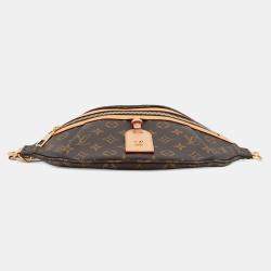 Pre Owned Louis Vuitton High Rise Brown/Ivory Monogram Handbag