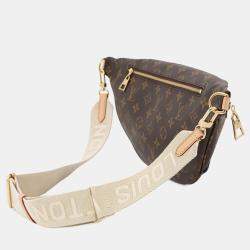 Pre Owned Louis Vuitton High Rise Brown/Ivory Monogram Handbag