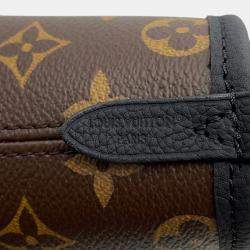 Pre Owned حقيبة لويس فويتون نيفرفول داخلي خارجي جلد حبيبي مونوغرام أسود/بني حجم بي بي