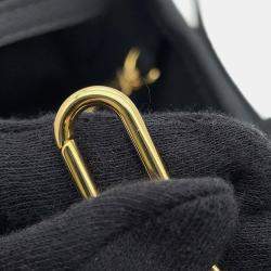 Pre Owned حقيبة لويس فويتون نيفرفول داخلي خارجي جلد حبيبي مونوغرام أسود/بني حجم بي بي