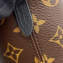 Pre Owned حقيبة لويس فويتون نيفرفول داخلي خارجي جلد حبيبي مونوغرام أسود/بني حجم بي بي