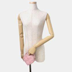 مملوكة مسبقًا حقيبة لوي فيتون بوبي ماي هارت جلد مونوغرامي وردي