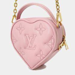 مملوكة مسبقًا حقيبة لوي فيتون بوبي ماي هارت جلد مونوغرامي وردي