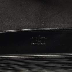 Pre Owned Louis Vuitton Pochette Jena Black Electric Epi Leather Bag