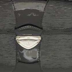 Pre Owned Louis Vuitton Pochette Jena Black Electric Epi Leather Bag