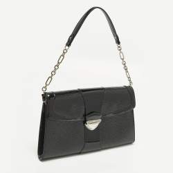 Pre Owned Louis Vuitton Pochette Jena Black Electric Epi Leather Bag