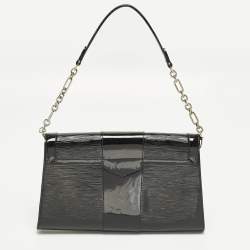 Pre Owned Louis Vuitton Pochette Jena Black Electric Epi Leather Bag