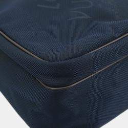 Pre Owned Louis Vuitton Navy Damier Geant Pilot Shoulder Bag