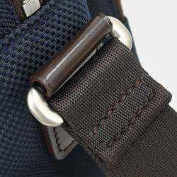 Pre Owned Louis Vuitton Navy Damier Geant Pilot Shoulder Bag