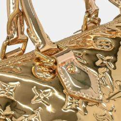 Pre Owned حقيبة لوي فيتون سبيدي 30 مونوغرام ميرور ذهبية