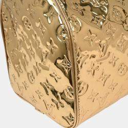 Pre Owned حقيبة لوي فيتون سبيدي 30 مونوغرام ميرور ذهبية