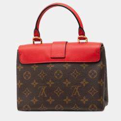 Pre Owned Louis Vuitton Brown Red Monogram Locky BB