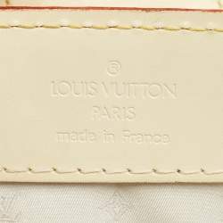 Pre Owned Louis Vuitton Le Fabuleux White Suhail Leather Bag