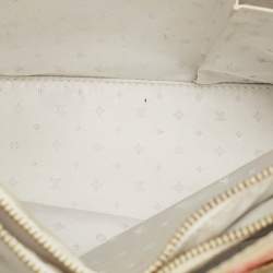 Pre Owned Louis Vuitton Le Fabuleux White Suhail Leather Bag