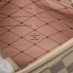 Pre Owned حقيبة لويس فيتون بوكيت دامير أزور أبيض أمتعة صيفية عطلة نهاية الأسبوع