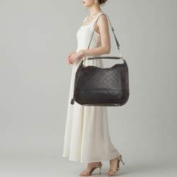 Pre Owned حقيبة لوي فيتون أوداسيه جي إم بلو إنفيني مونوجرام إمبريانت جلد وسويدي