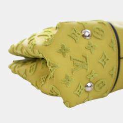 Pre Owned حقيبة لوي فيتون توفتاج فيو كشمير سوداء صفراء PM W توتي