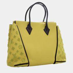 Pre Owned حقيبة لوي فيتون توفتاج فيو كشمير سوداء صفراء PM W توتي