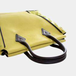 Pre Owned حقيبة لوي فيتون توفتاج فيو كشمير سوداء صفراء PM W توتي